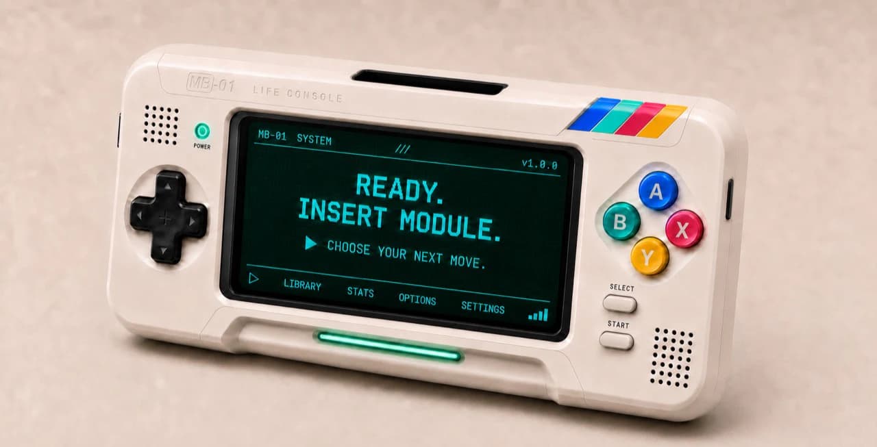 Cream MB-01 Life Console ready for a module